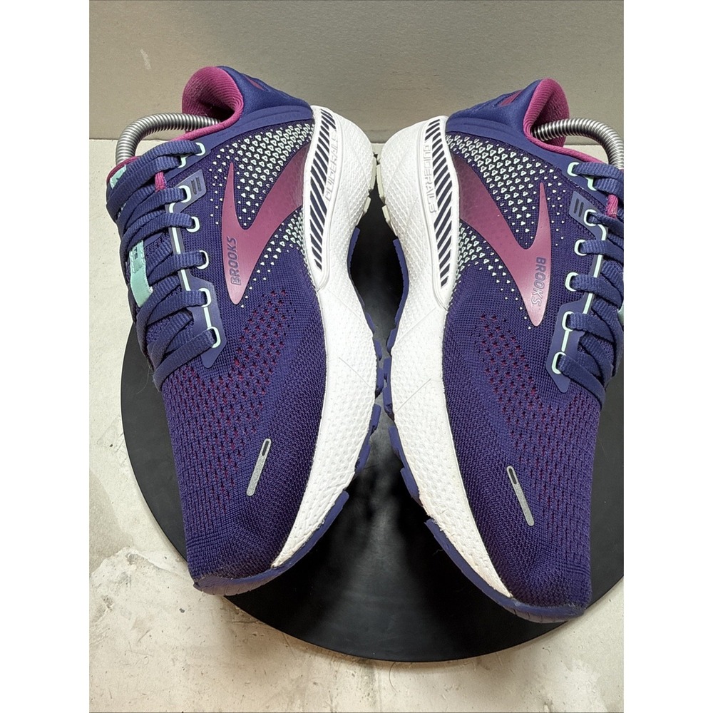 Brooks Adrenaline GTS 22 Women's Size 9.5 Purple Pink Mint Running Shoes 120353 - Picture 10 of 15